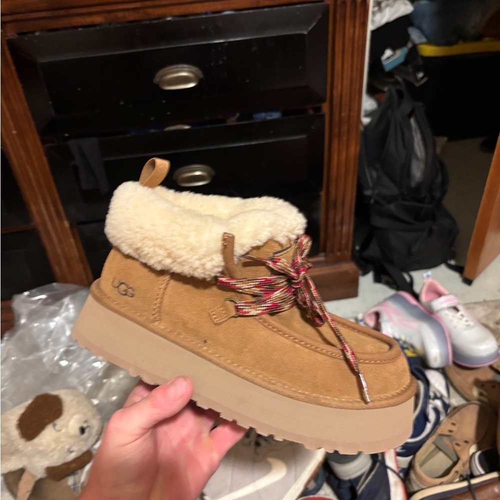 UGG Cream Shearling Boots
